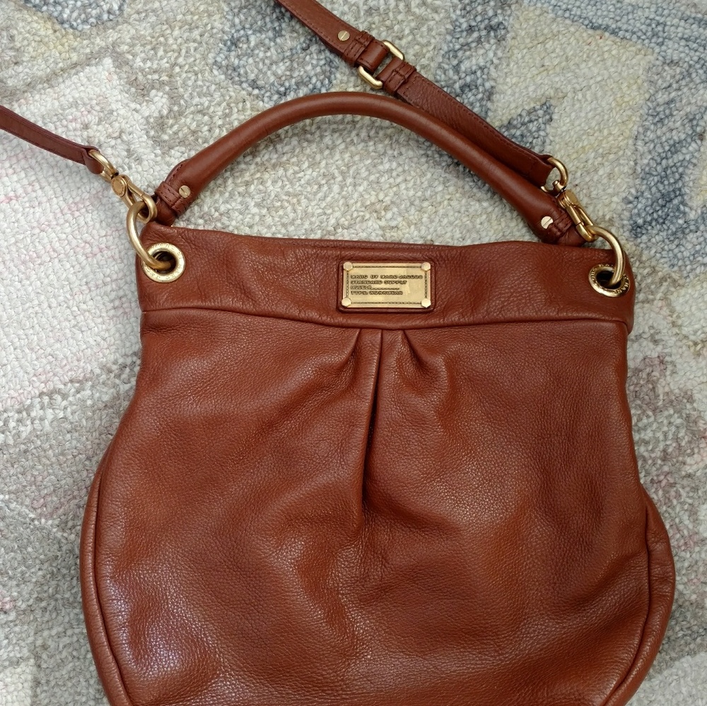 Marc Jacobs brown leather shoulder bag